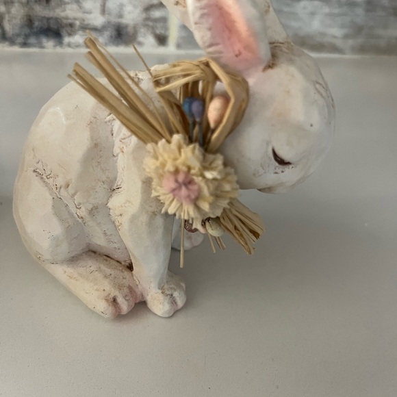 Charming White Rabbit Figurines Set - Picture 10 of 11